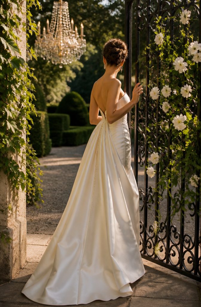 Luxury Wedding Photography: Styles and Services That Define the Field 1 A couple posed in a fashion-like manner, showcasing editorial wedding photography.